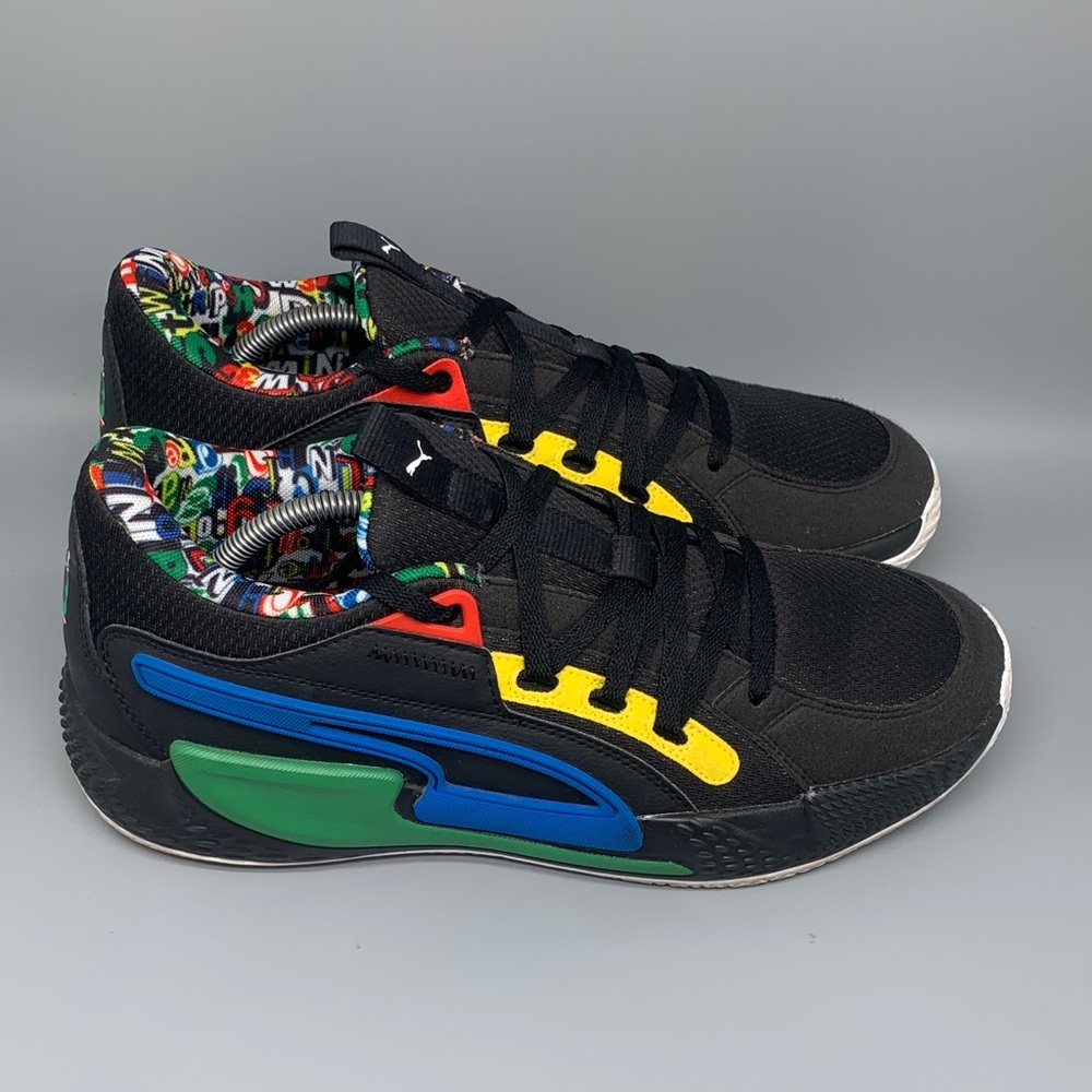 Puma Court Rider Chaos Trash Talk Black Running Shoes‎ 379137-01 Men’s Sz 12